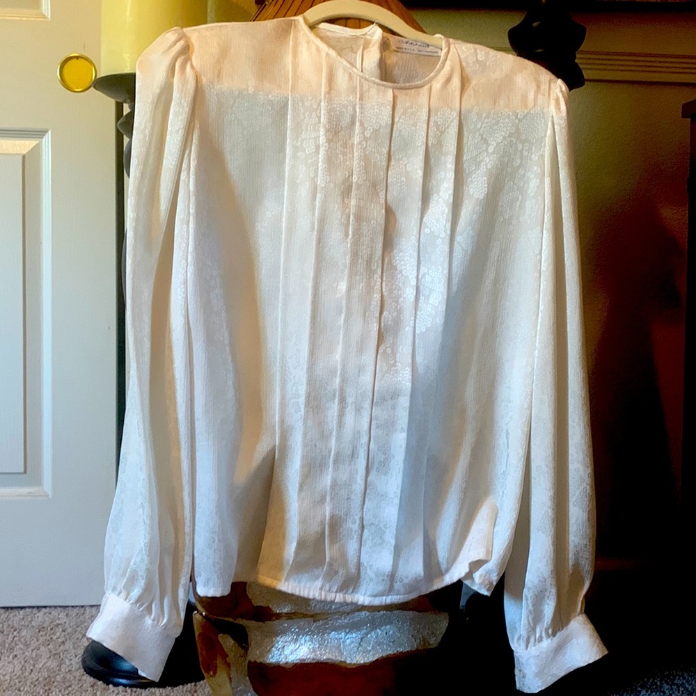 Vintage Adelaar Cream Blouse